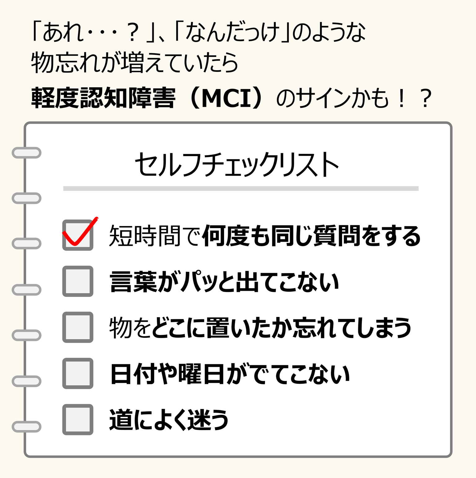セルフチェックリスト